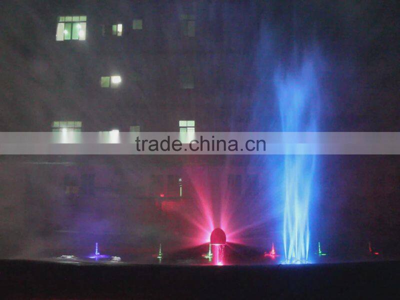 Stainless steel decoration water screen projector water screen and laser fountain