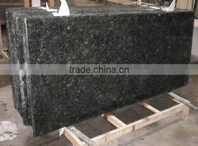 Black kitchen countertop, granite countertop