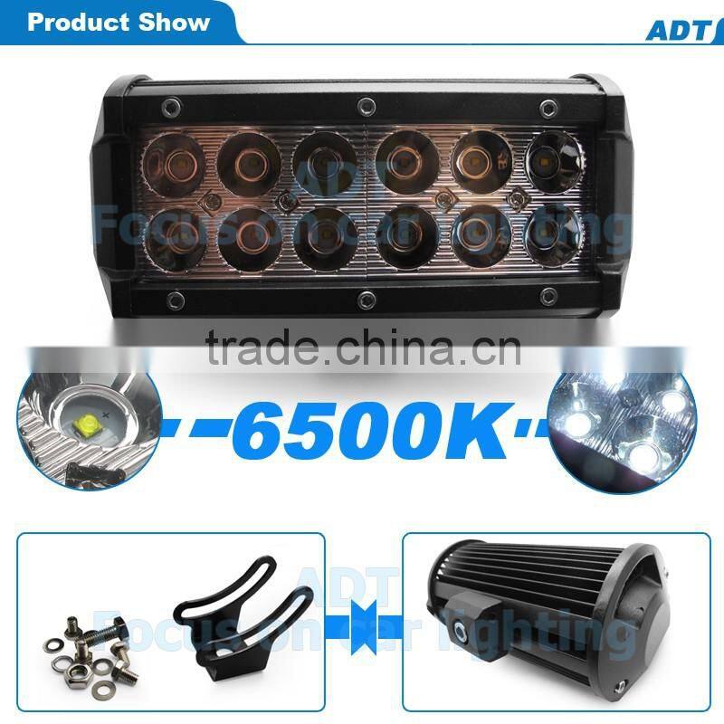 7Inch 36W CR-EE LED Work Light Flood Lamp Bar Driving Offroad 12-30V ATV SUV