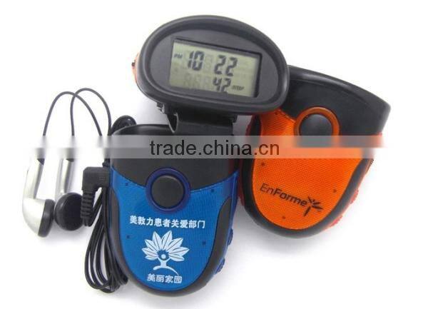 Multifunction LED Light FM Radio Pedometer with Alarm Clock function