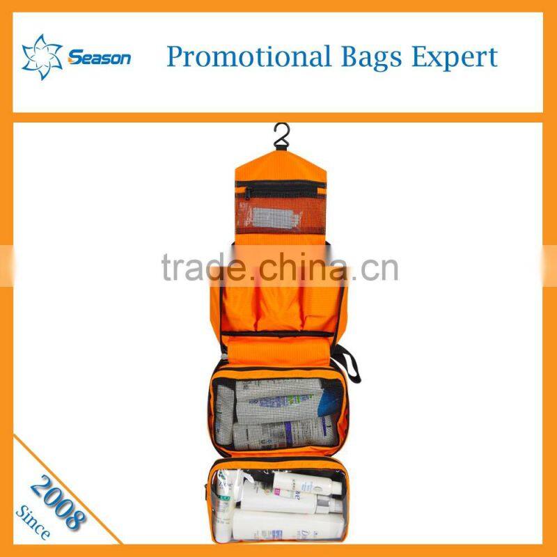 High-capacity travel makeup bag expandable travel bag