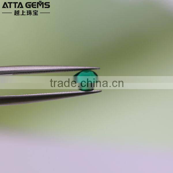 Lab created emeralds with excellent pear cut