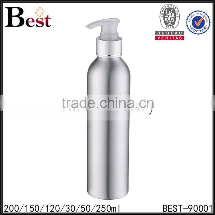 30/50/120/200/250ml aluminum bottle aluminum spray pump aluminum bottle for olive oil