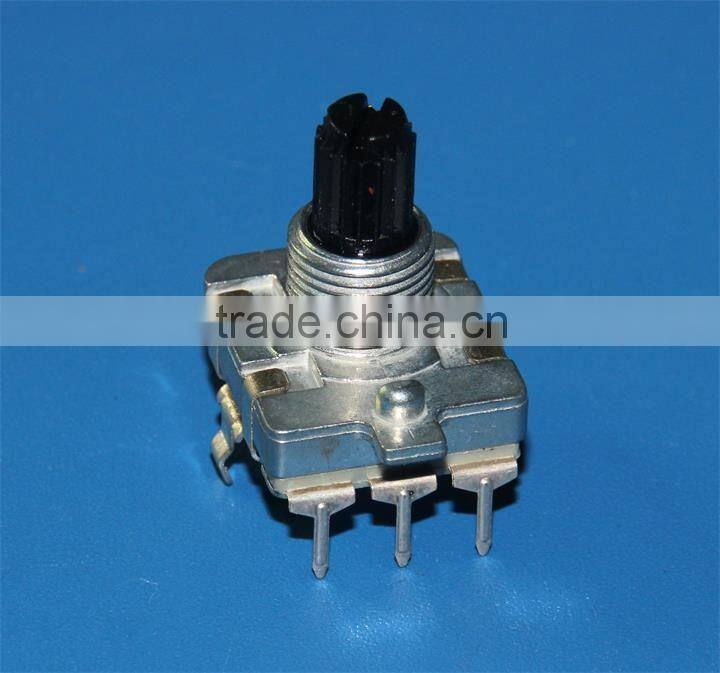 HW-16E 16mm rotary encoder and rotary encoder with flat shaft electric 12&24 detents rotary encoder