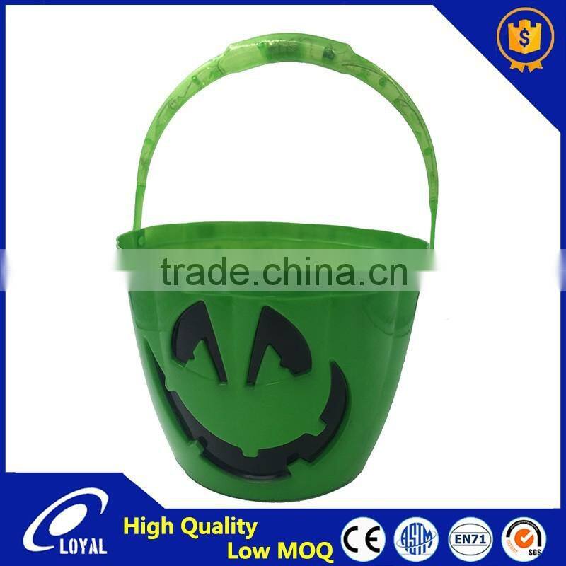 Halloween Pumpkin Bucket With Led Light