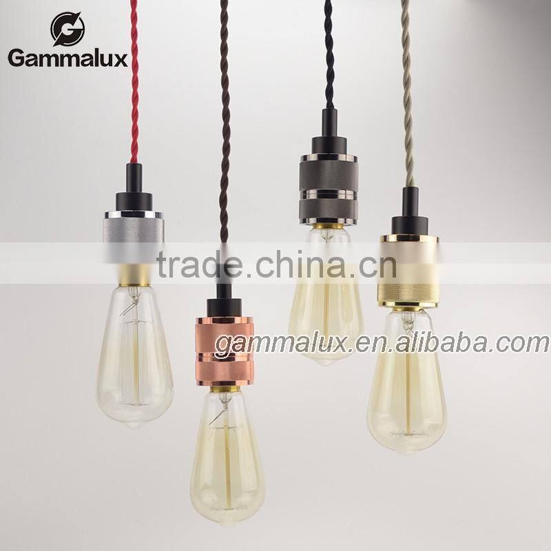 Vintage Lampholder E27 Listed Red Copper Lamp Holder Aluminium Bulb Socket