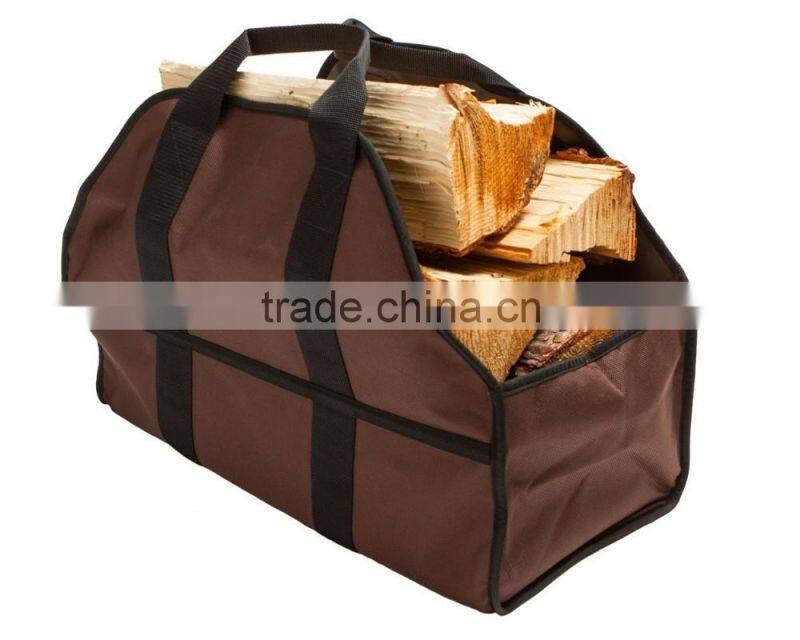 Durable and Large Volume Canvas Log Carrier & Firewood Tote Bag
