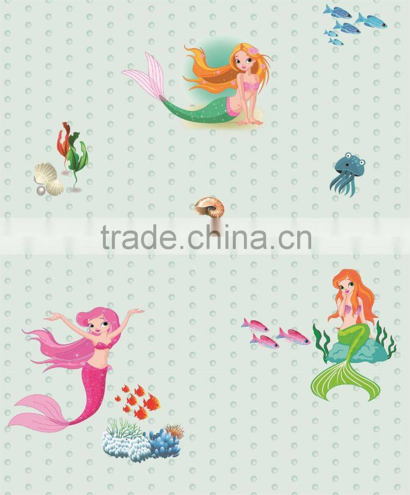 import mermaid kids vinyl wallpaper price