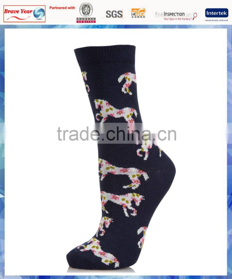 bulk wholesale women all over floral horse tube sock