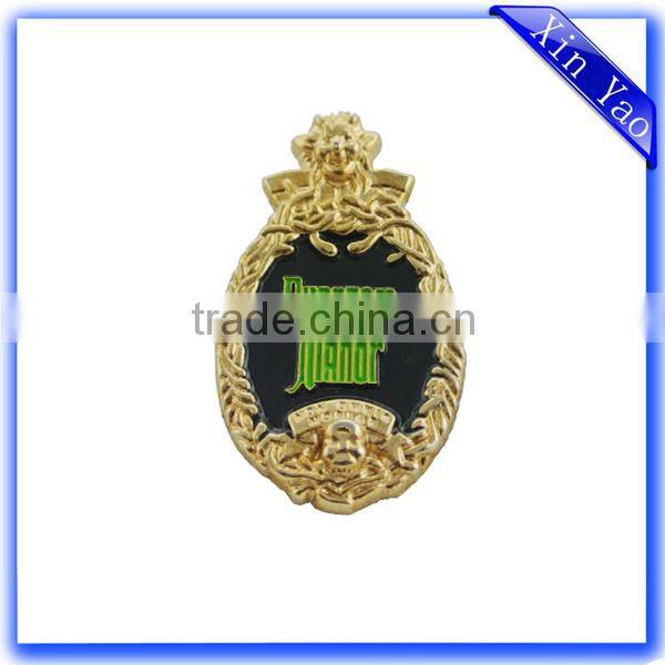 Personalized die struck 3D dragon custom metal logo lapel pin