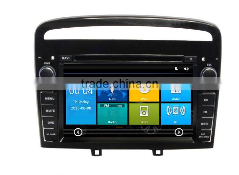 ZESTECH China Factory OEM ODM 2 din car dvd gps for Peugeot 408 with Win CE 6.0 system GPS+DVD+BT+TV+3G+Phone