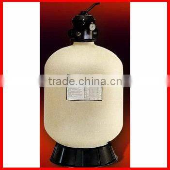 Top mounted sand filter for pool