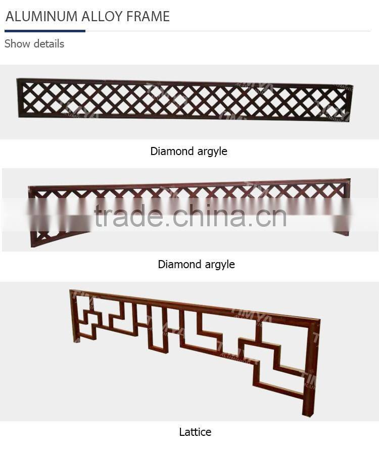 2015 hot sale outdoor plastic pergola designs supplier