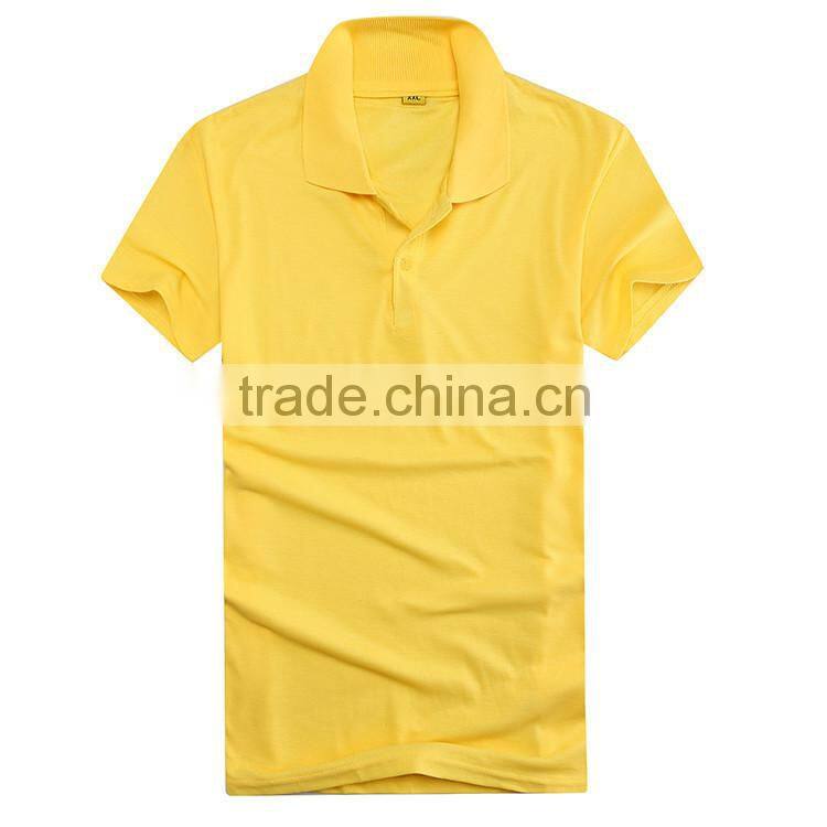 2016 new summer cotton shirt collar short sleeve pique polo t shirt men's fashion plain casual polo shirts
