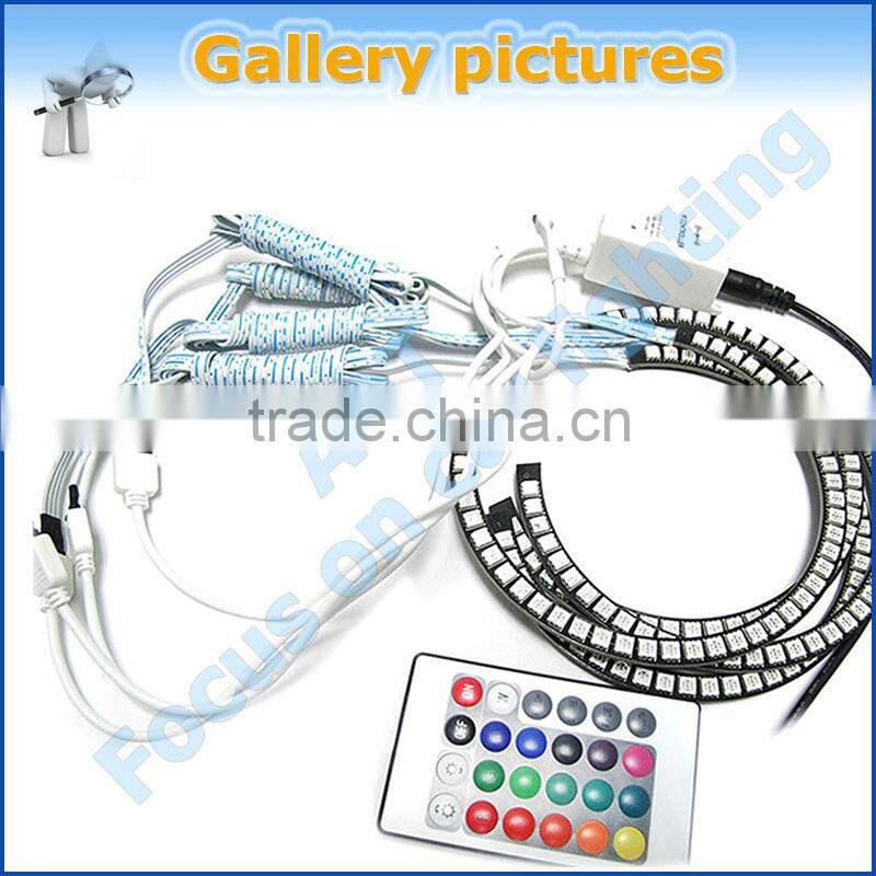 E46 131mm RGB color halo rings led angel eyes