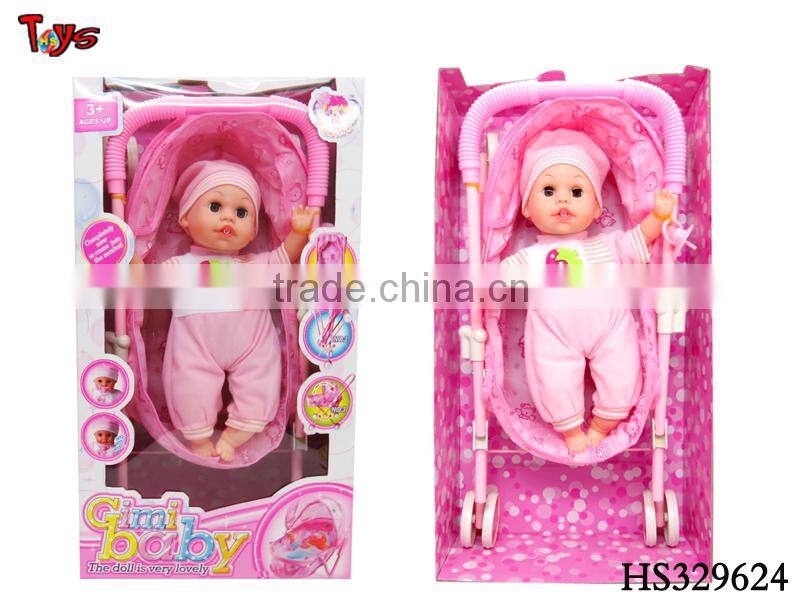 plastic doll stroller cheap boy lifelike baby doll toy