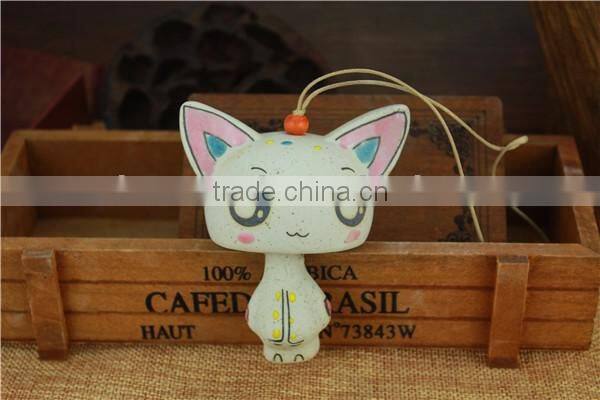 cute chinese animal shape ceramic wind chime