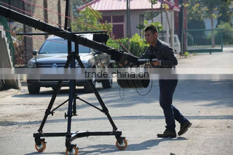 29.5ft Pan Tilt head 10 kilo camera jib arm crane LCD monitor tripod kit