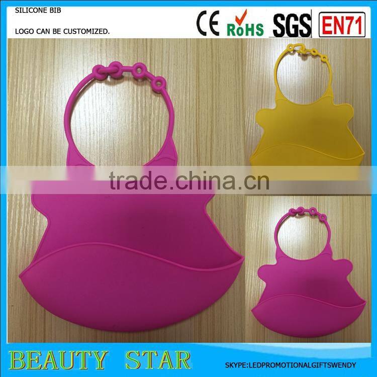 High quality Baby Bib,waterproof silicone Baby bib,durable&and easy washable Baby bib factory