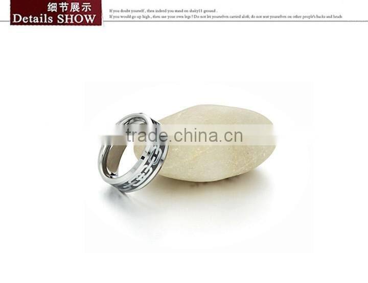 KSTONE Fashion Latest unique black tungsten ring for man