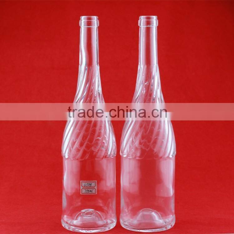 New design glass bottle glass beverage bottle wholesale brand your own vodka