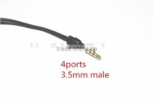 Top grade cabletolink Gold 3.5mm Headphone Splitter Jack Male to 2 Dual Female Cable