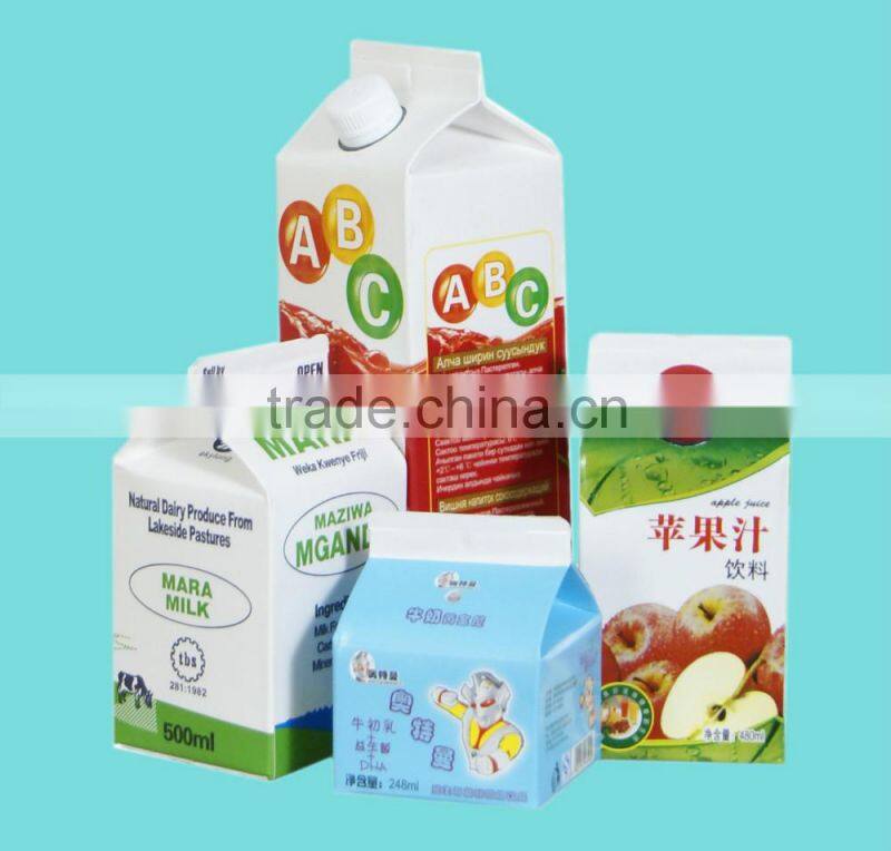 Hot filling Gable Top Packaging Materials