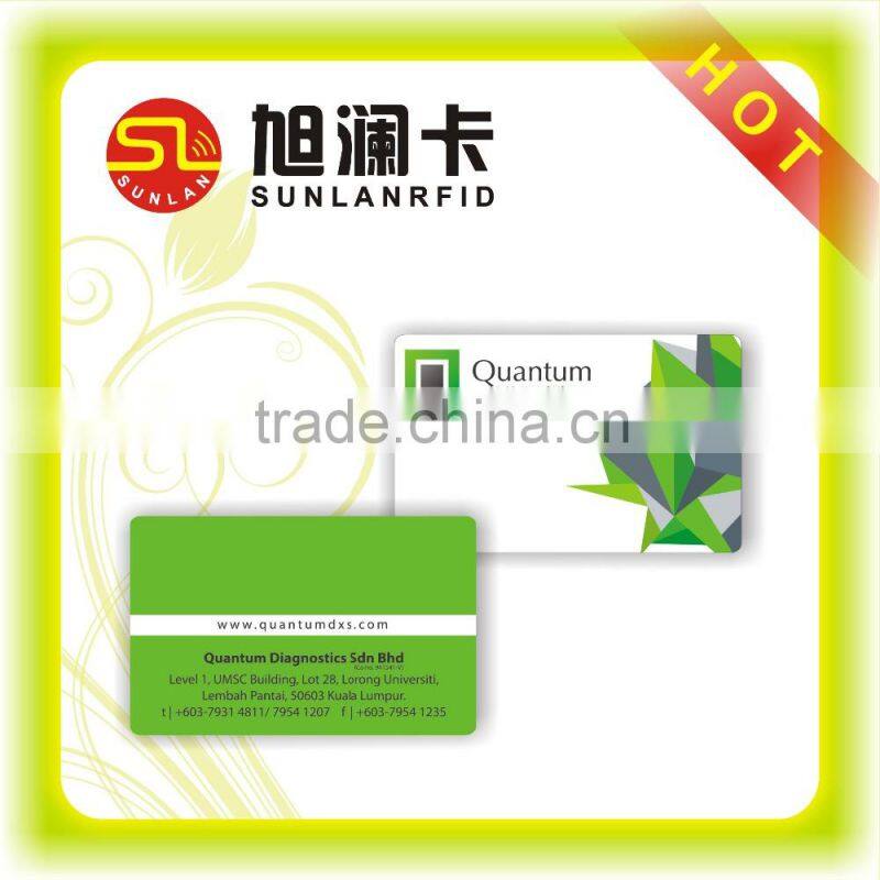 Enterprise Portrait ISO Size PVC Magnetic Blank RFID Credit Card Reader