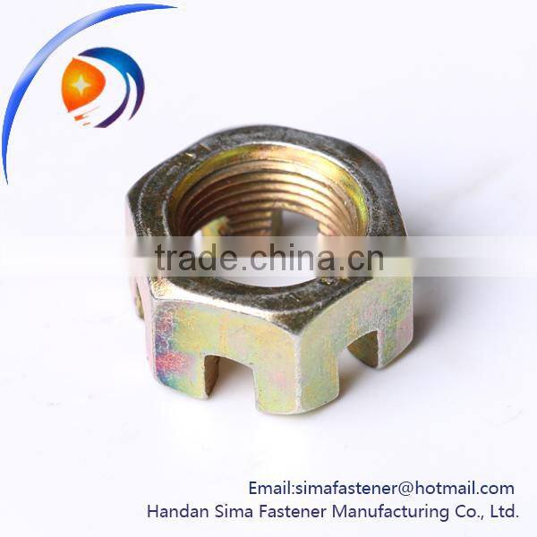 China Fastener manufacturer Hex Slotted Nuts
