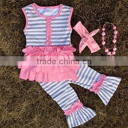 2015 Fall Thanksgiving Day Pumpkin baby girls clothes set