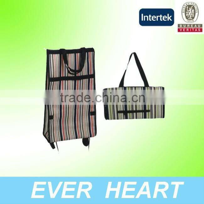 New Arrival Foldable Collapsable Shopping Trolley Bag with Wheels