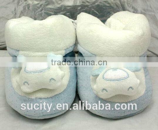 lovely high ankle balck sole baby canvas shoes