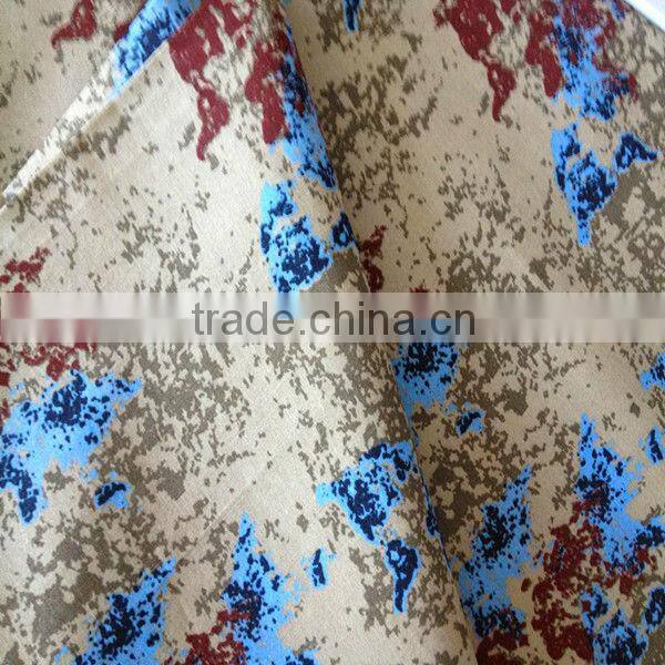 plain 100%cotton printed fabric for ladies' dressing