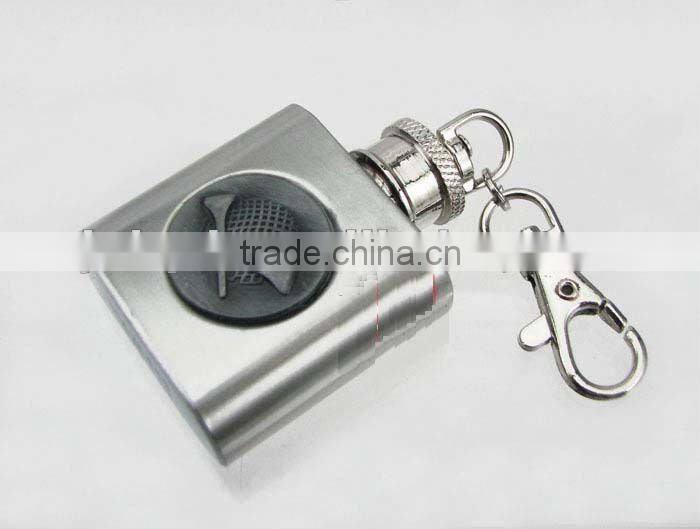 High Quality!!shaped stainless steel mini 1oz hip flask