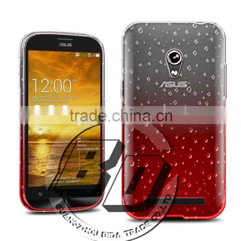 Newest Stylish 3D Raindrops Gradient Color Style Transparent Hard PC Case For ASUS Zenfone 5 Lite mobile phone case cover
