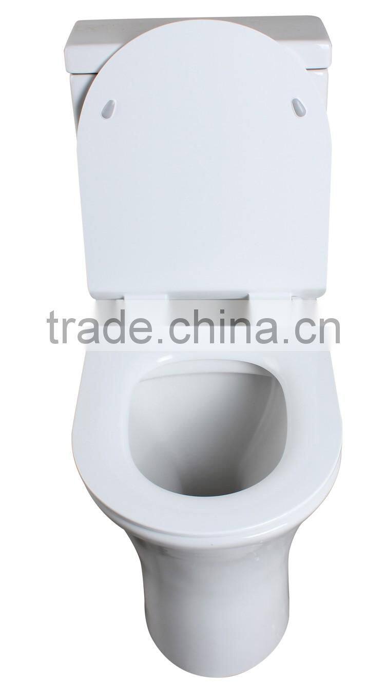 euro toilet seat with soft closing hinges
