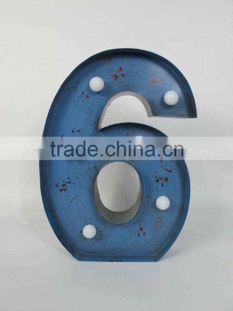 decorative vintage metal Noel LED Marquee light