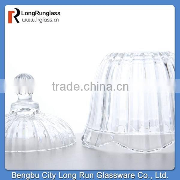 LongRun 180mm Mongolian style medium glass candy dish