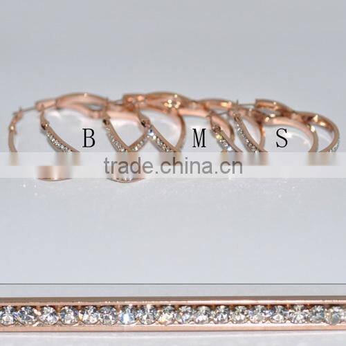 Wholesale Stainless Steel Fashion Rose Gold Earring BE20011