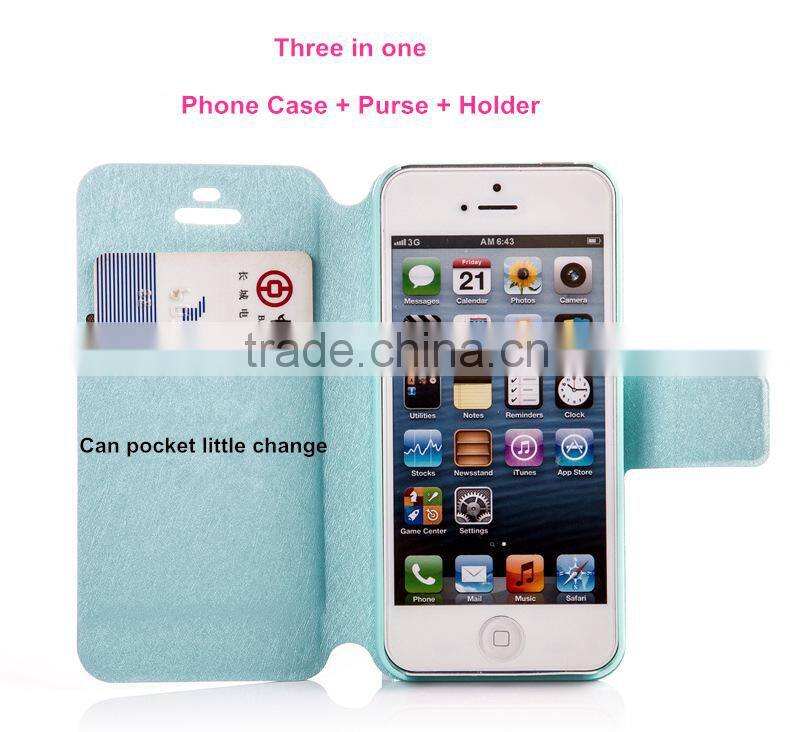 Case Purse and Holder Three in One Belt Clip Leather Case for iphone 6 Plus or 6s Plus