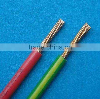 copper core pvc insulated 1.5mm,2.5mm 4mm 6mm 10mm wire/ HO5V-K