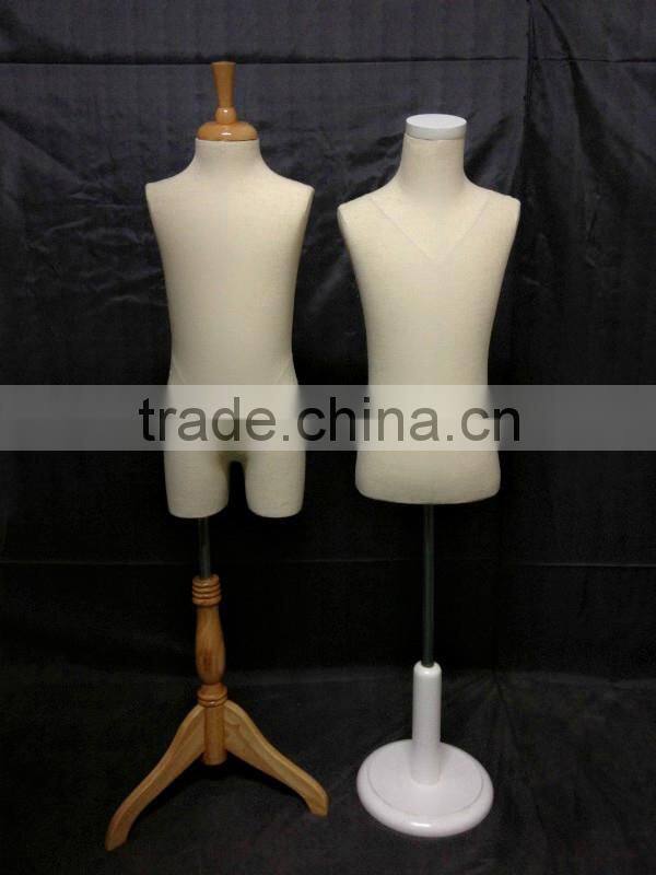 warpped in cloth male upper-body female dummy doll male