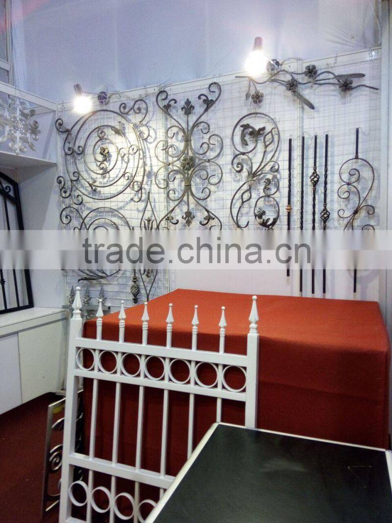 Wholesales low price wrought iron stair railing, garden stair railing, baluster design