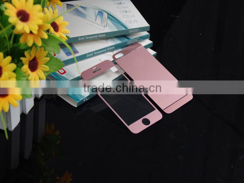 Color screen protector Front Back Tempered Glass Screen Protector Skin for iPhone 6 6 plus