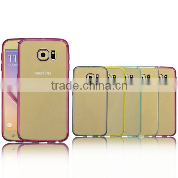 Silicone TPU & Hard plastic combo high impact shield phone case cover for Samsung galaxy S6