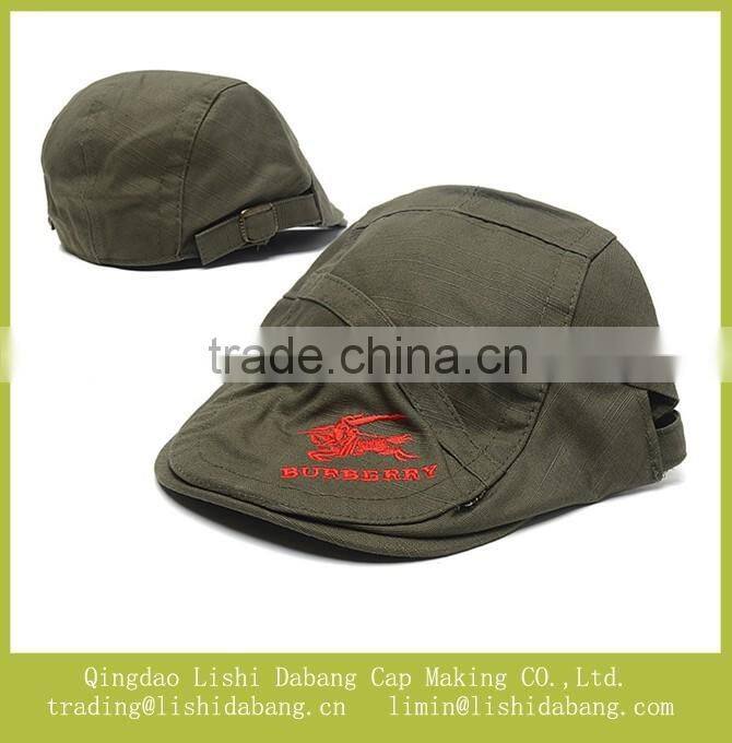 100%cotton soft beret cap peaked cap