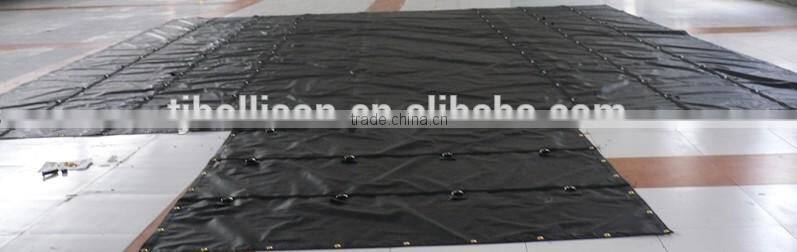 18oz PVC Lumber Tarps 16' x 27' With 4' x 8' Flap/Tail Made with Heavy Duty 18 Oz Vinyl2 Rows of "D" Rings on all 4 sides