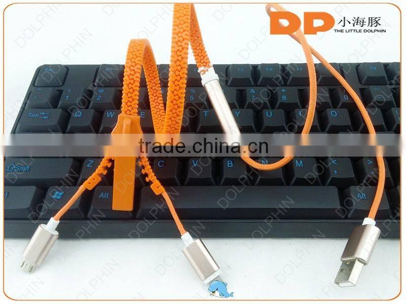wholesale alibaba USB 2.0 zipper charging cable type Cµ usb cable for smartphone
