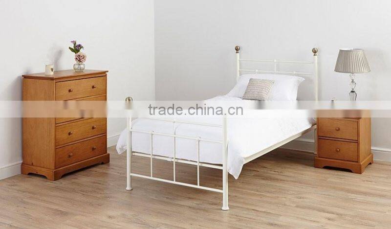 Beautiful soft Italian furniture metal single bed