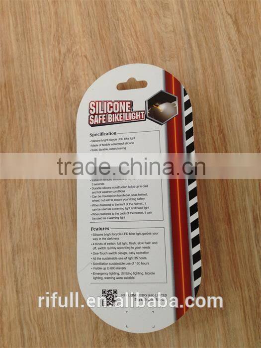 Rifull 2016 silicone led bike light for promotion